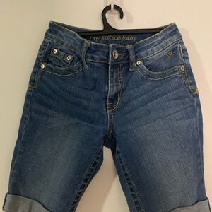 Justice Women's Classic Blue Cropped Jeans